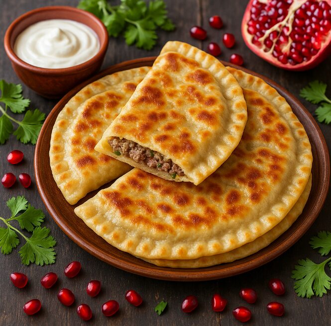 Кутабы с мясом