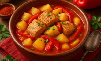 Мармитако - рыба с картофелем и перцем
