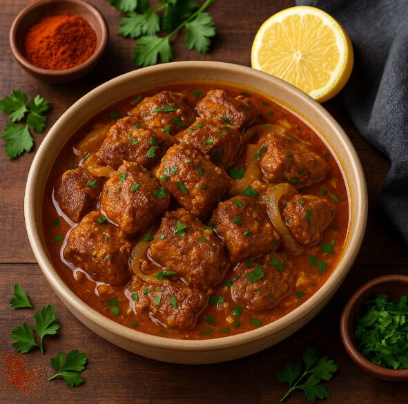 Мечи в кислом соусе — мясо, запечённое в соусе с лимоном