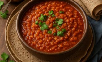 Мисир ват — тушёная чечевица с бербером