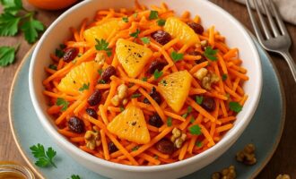 Морковный салат с апельсином