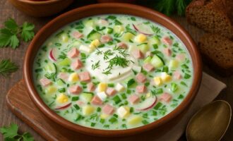 Окрошка на кефире