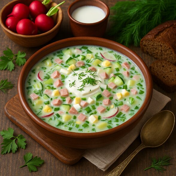 Окрошка на кефире