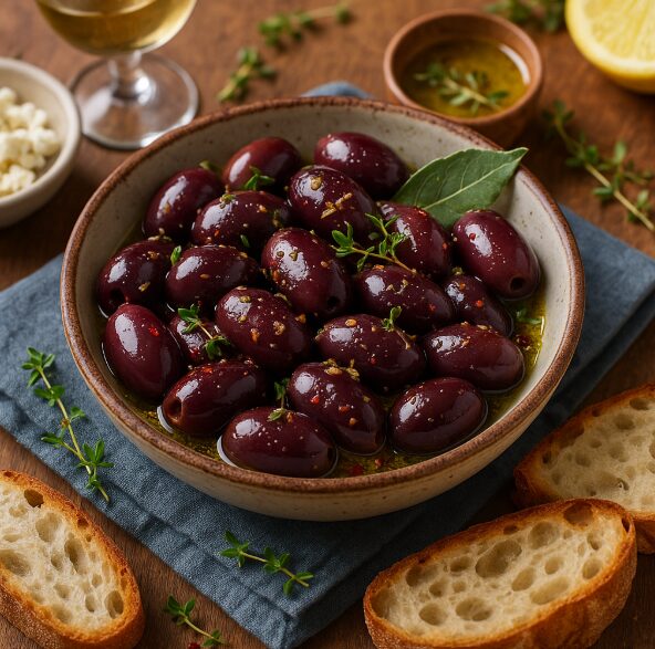 Оливки Каламата с травами
