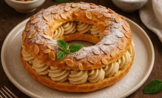 Пари-Брест — десерт с ореховым кремом