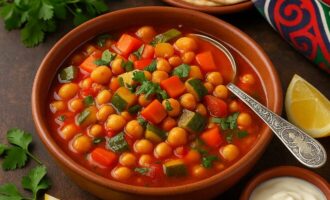 Рагу с нутом и овощами