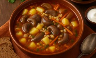Рассольник с почками
