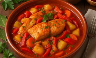Рыбное рагу - венгерская классика с овощами