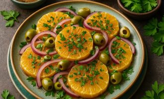 Салат с апельсином и корицей