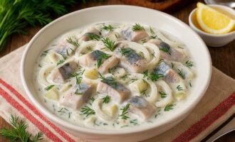 Сельдь в сметане