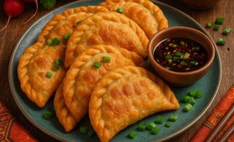 Шарсан хуушуур — обжаренные хрустящие хуушууры