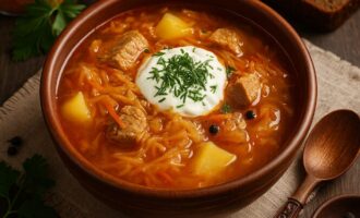Щи из квашеной капусты