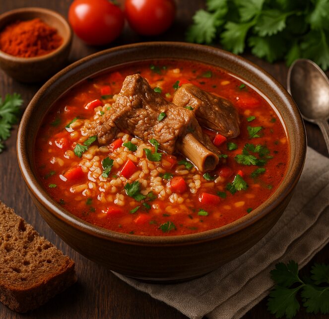 Шилапур — густой рисовый суп с мясом