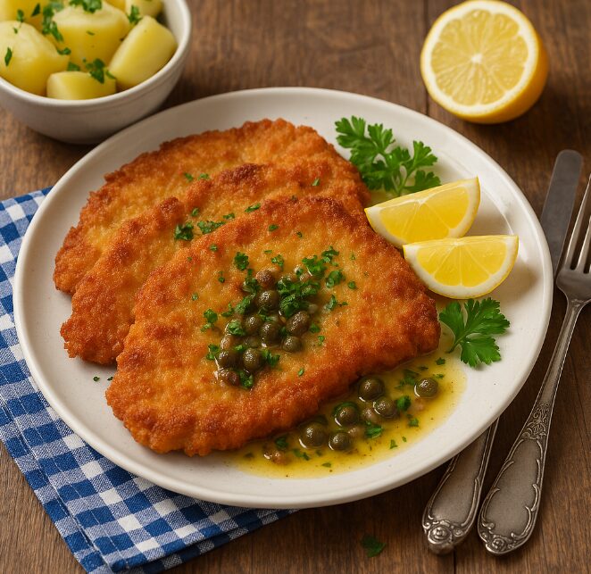Шницель по-берлински с каперсами