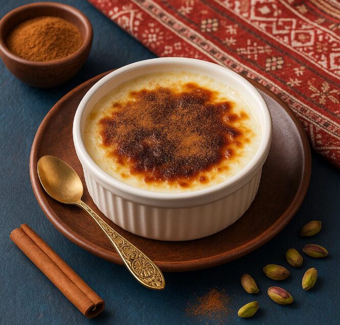 Сютлач - рисовый пудинг, запечённый до корочки