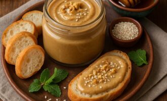 Тхини с медом — паста из кунжута