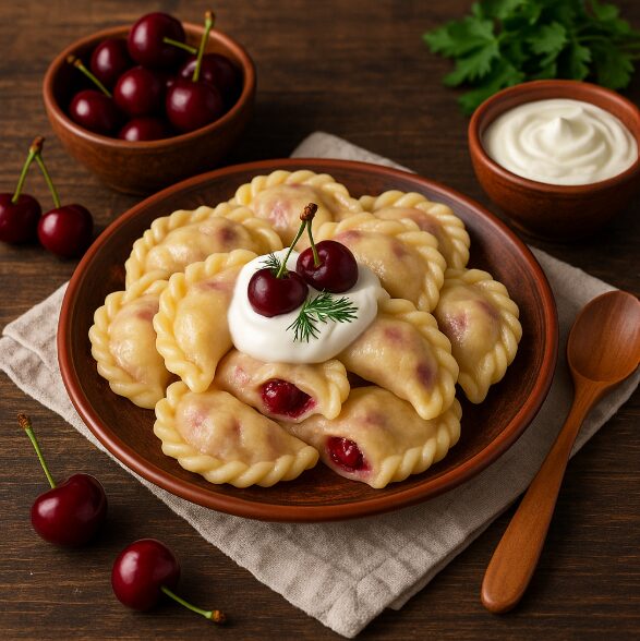 Вареники с вишней