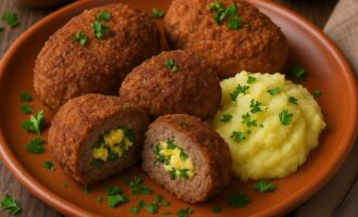 Венгерские зразы с яйцом