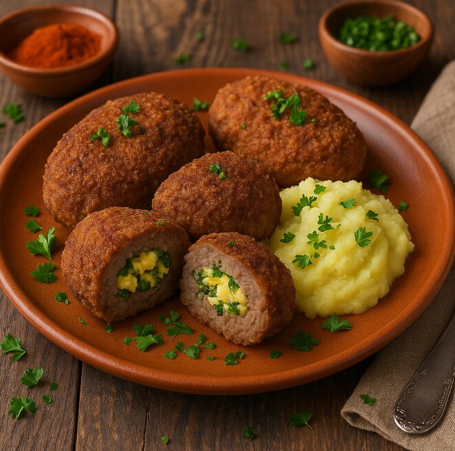 Венгерские зразы с яйцом