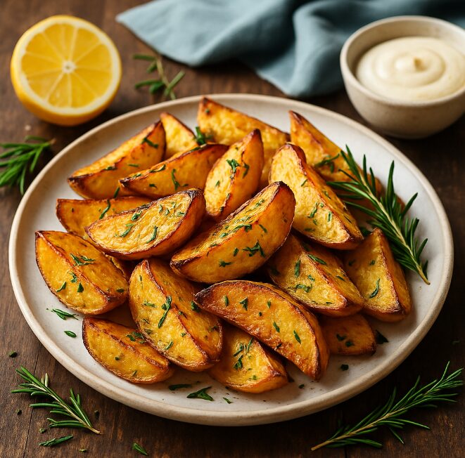 Запечённый картофель с розмарином