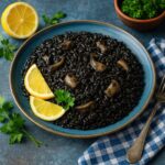 Аррос негре – чёрный рис с каракатицей и чернильным соусом