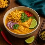 Кхао Сой - суп с кокосовым карри и хрустящей лапшой